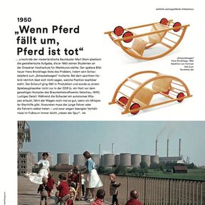 Artikel über den Schaukelwagen in der AD. Architectural Design. Ausgabe 100 Jahre Design.