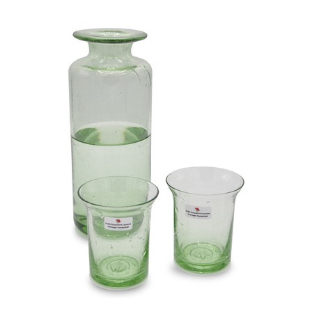Zylinderflasche mit GOETHE-Wassergläsern