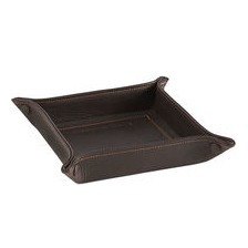 Taschenentleerer aus Leder Mocca