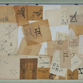 Heinz Rasch: Skizzen zu Freischwinger Stühlen