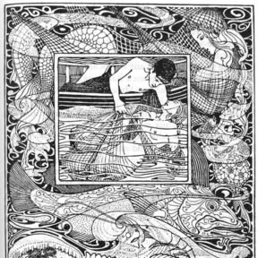 Der Fischer und das Meermadchen, Illustration von Heinrich Vogeler