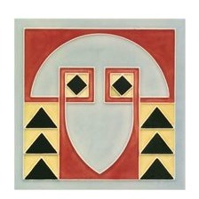 Fliese, Untersetzer JUGENDSTILdekor