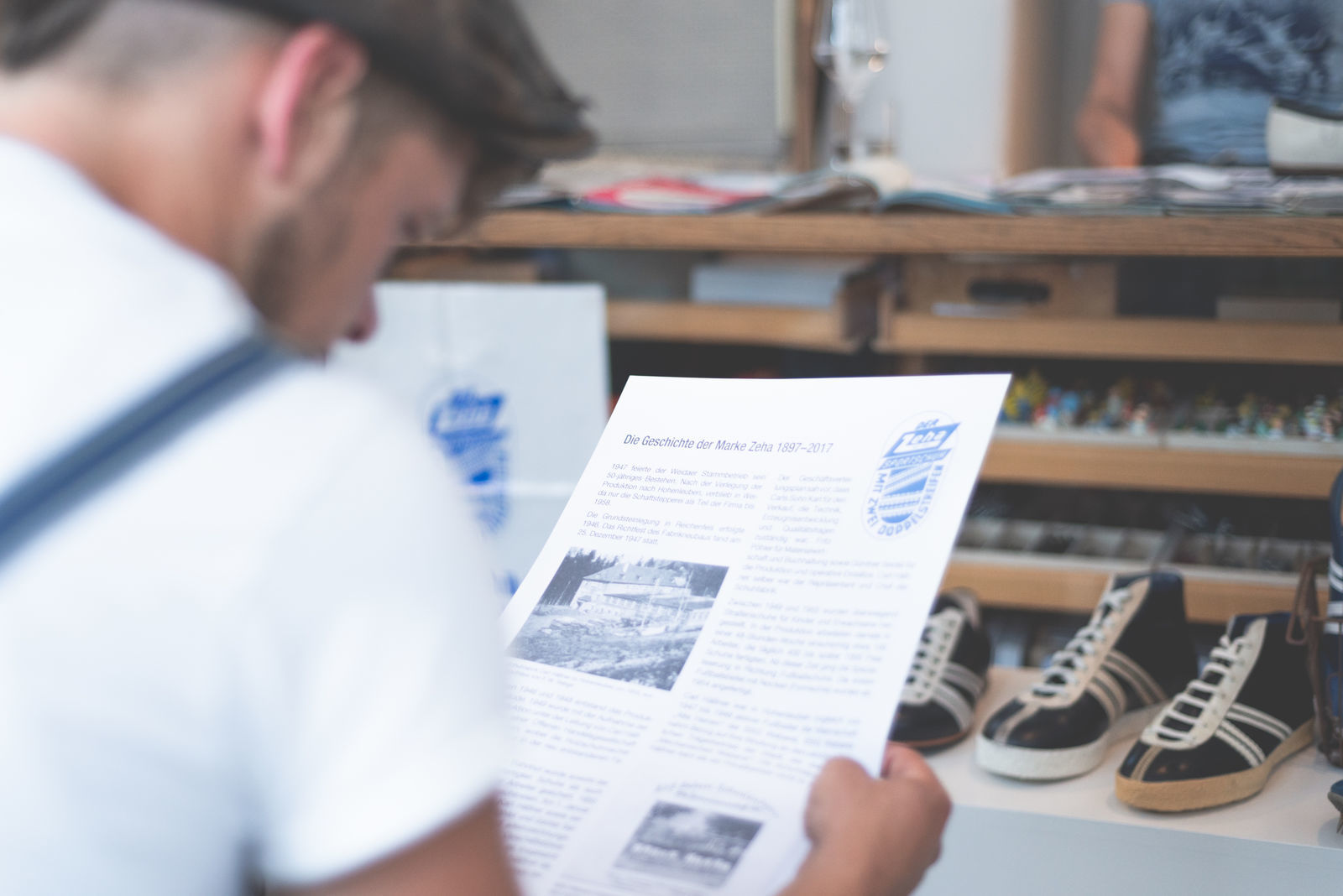 Eine alte Zeitung gibt Aufschluss über zeha Berlin