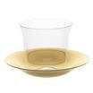 LILY Mokkatasse mit Untertasse aus Messing von Lobmeyr
