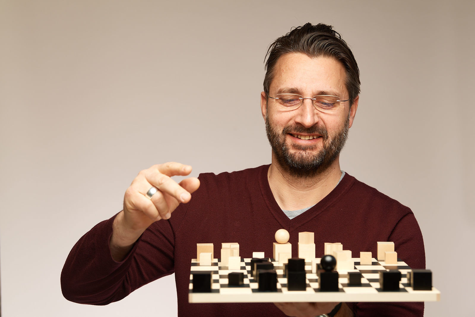 Der passionierte Schachspieler...