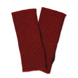 Rhomb rot/schwarz