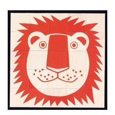 Als Spielhilfe liegen dem Spiel drei Kartonblätter mit den sechs Grundmotiven bei. Gestaltung, Farbdruck und Holzqualität begeistern nicht nur Kinder. Ein Designspielklassiker mit Sammlerwert. Animal Puzzle