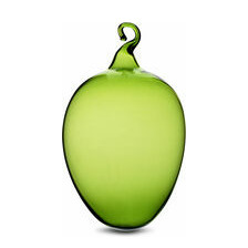 FORMOST exklusiv: die moosgrünen Ostereier aus Original Thüringer Waldglas, handgeformt und perfekt für Ihre Osterzweige.   Osterei mit Öse zum Aufhängen, Original Thüringer Waldglas