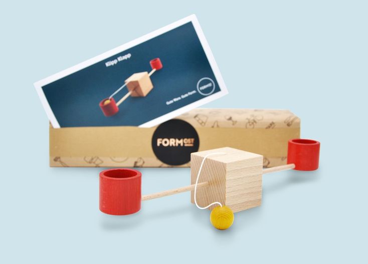  Bestandteile: Klipp Klapp Spiel Geschenkverpackung Grußkarte 