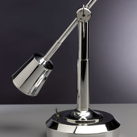 limitierte Auflage der Schreibtischleuchte EB27 Sterling Silber (limitierte Edition) von Eduard-Wilfrid Buquet 