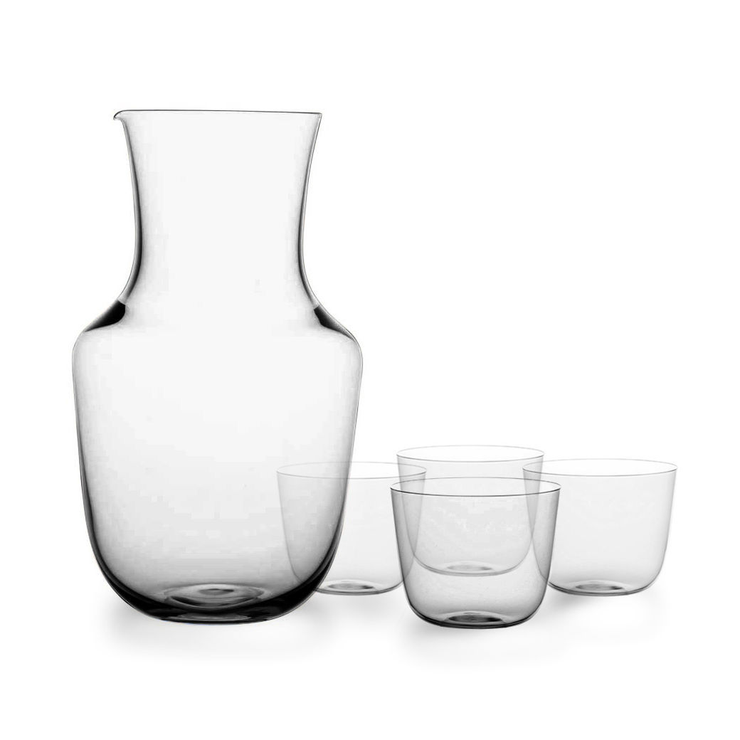 Glasservice aus hauchzartem Musselinglas