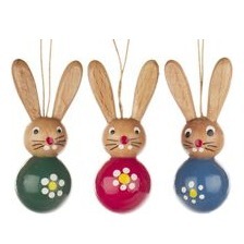 3 Osterhasen für den Zweig 
