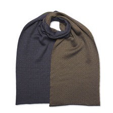 Jacquard Schal - 50% Seide & 50% feine Merinowolle