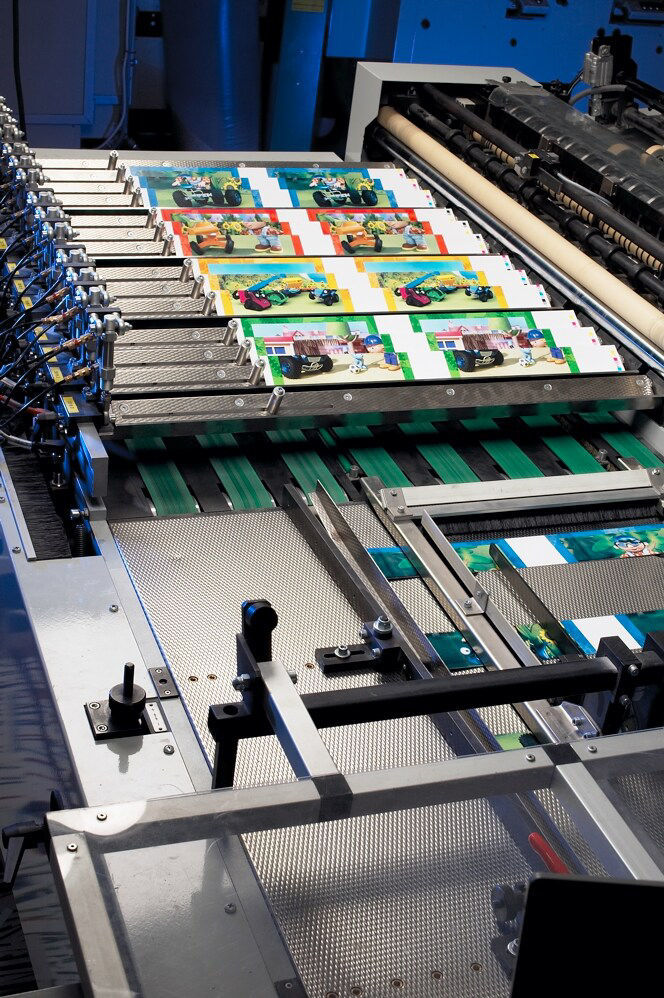 Karten werden geschnitten