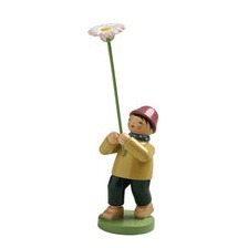 Blumenkinder - Junge mit Gänseblümchen