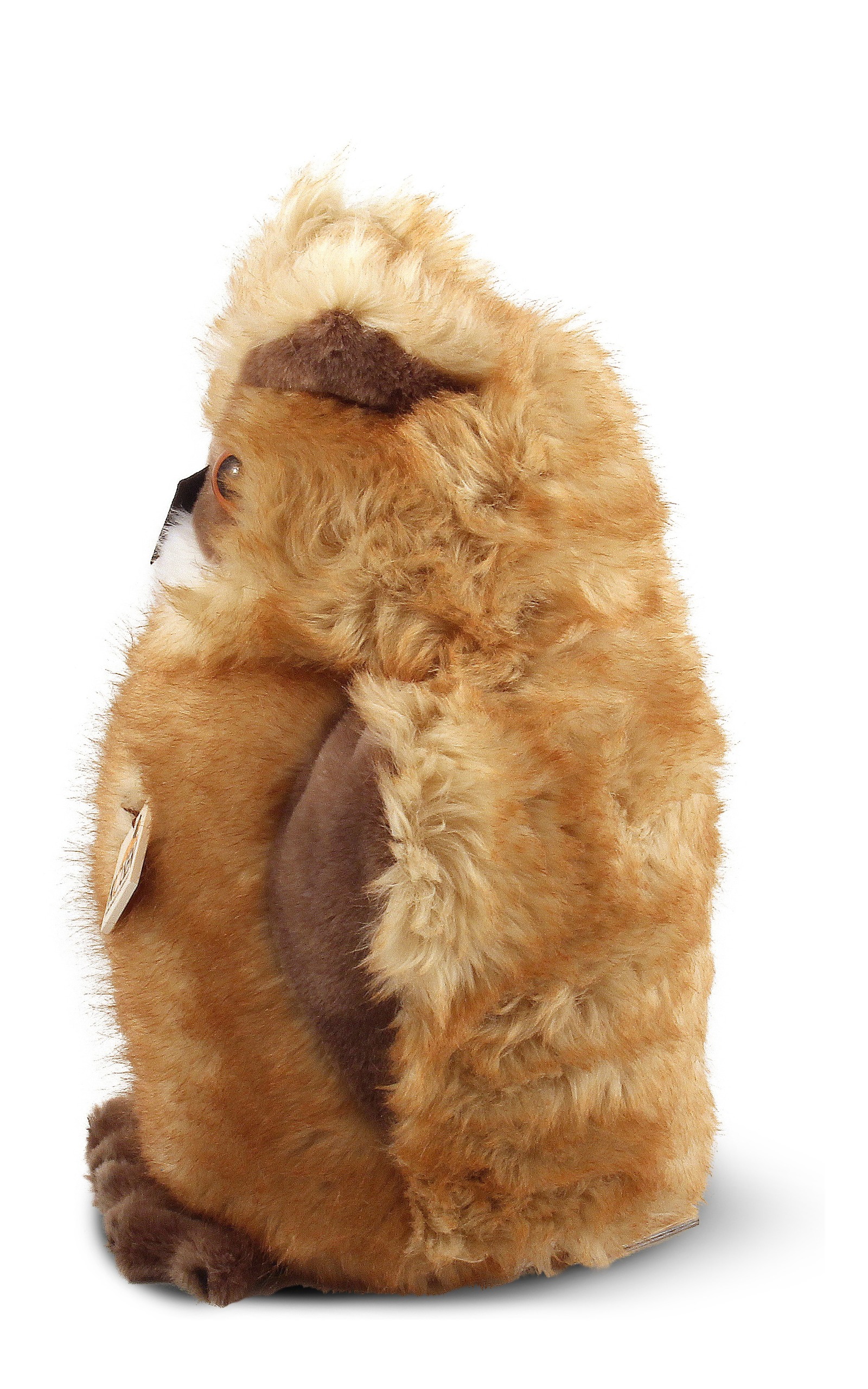 großer brauner Uhu aus Plüsch 