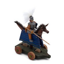 Ritter mit Schild und Lanze