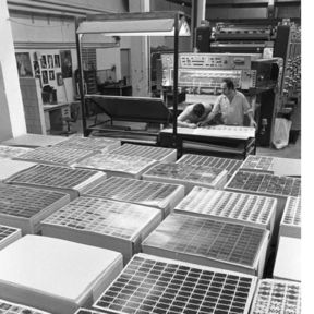 Spielkartenherstellung in Altenburg 1990