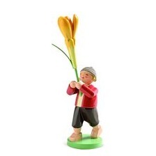Blumenkinder - Junge mit Krokus