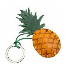 Schlüsselanhänger‎ aus Leder, Ananas