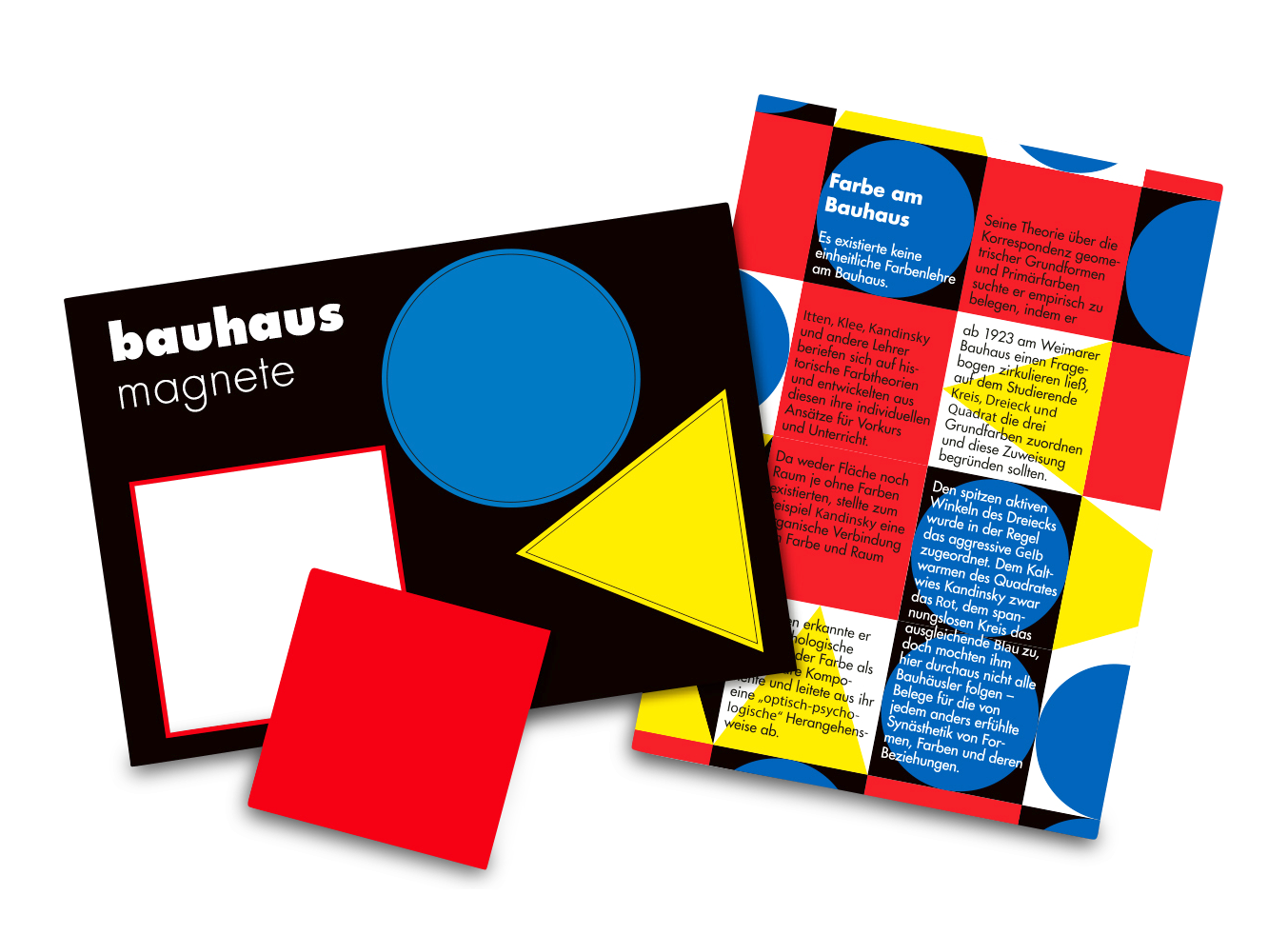 Postkarte Bauhaus Grundformen Magnete