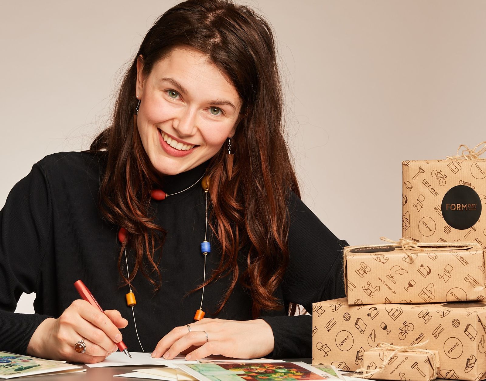 auf einer hübschen Kunstkarte.