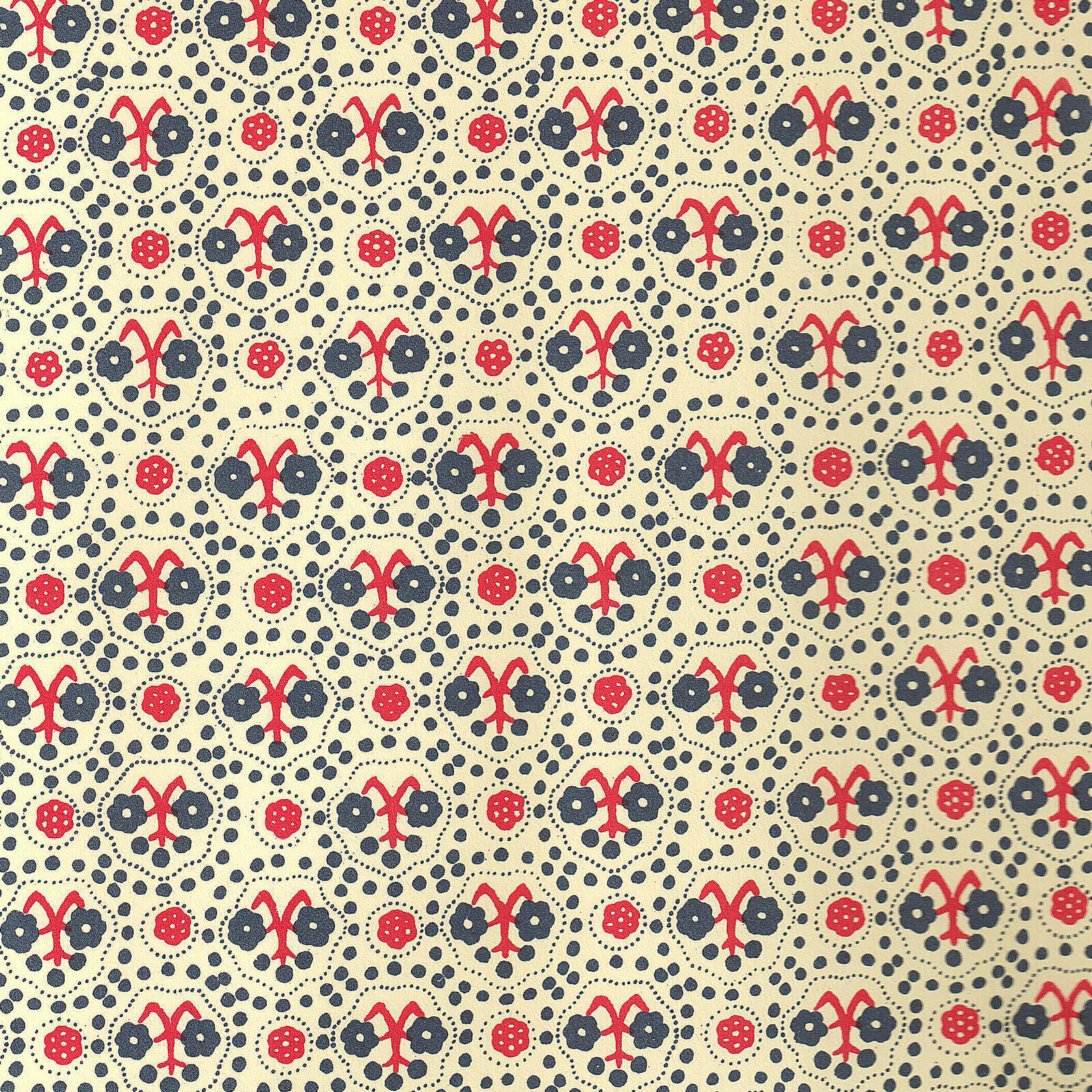 Carta Pura Geschenkpapier, Muster blau/rot/gelb