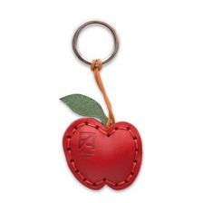 Schlüsselanhänger‎ aus Leder, Apfel
