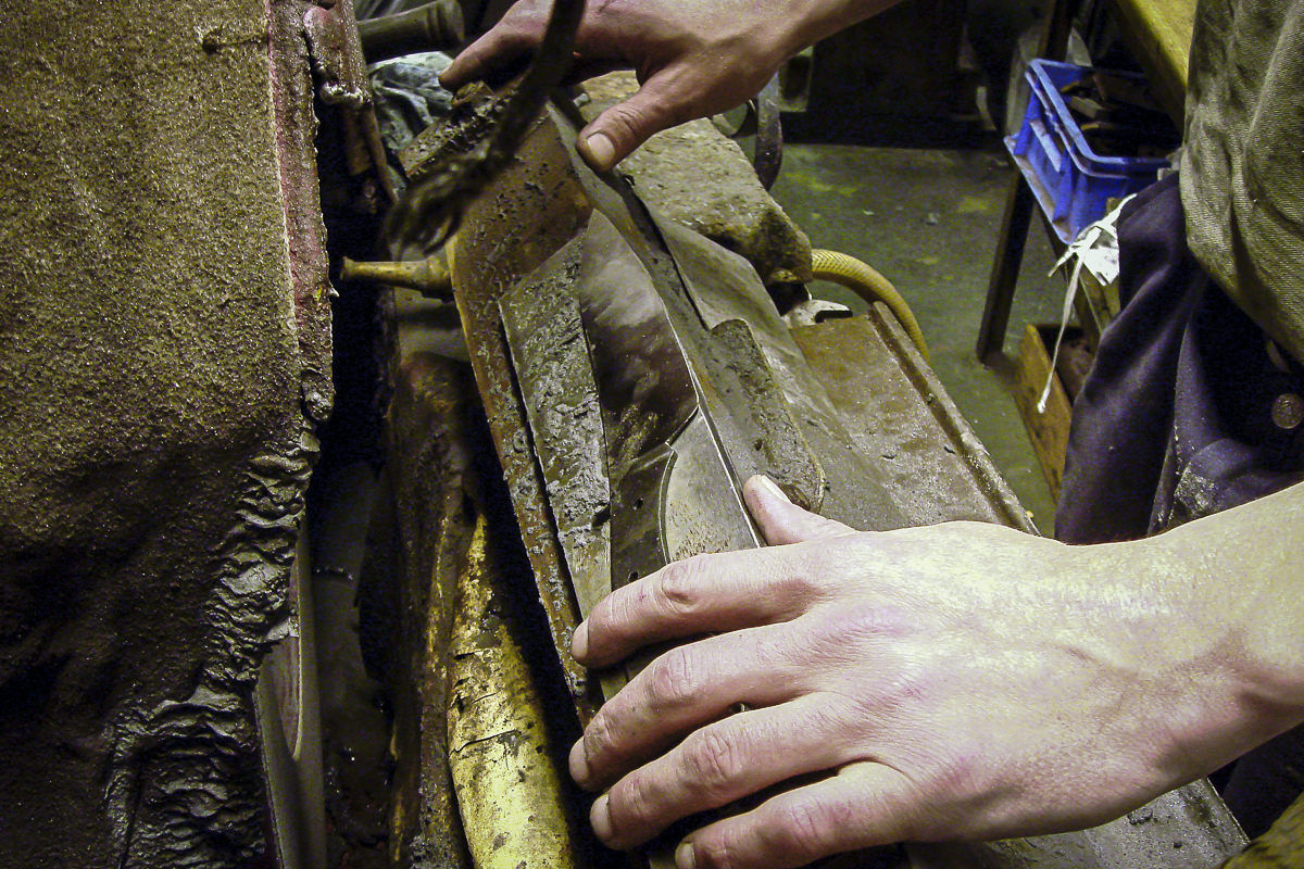 Der Walkschliff wird heutzutage nur noch bei Windmühlenmessern angewandt.