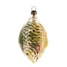 Weihnachtsschmuck Glasornament GROSSER FISCH