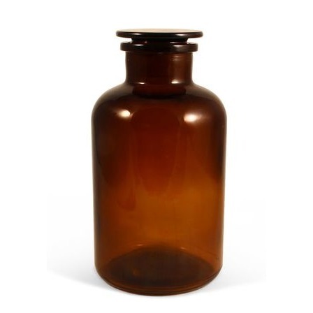 Braune Apothekengläser, Apothekenflasche von Trendglas Jena 