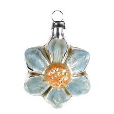 Glasminiatur BLÜTE, patiniert