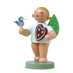 mit Lebkuchen und Vogel