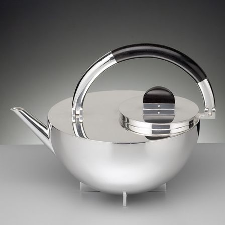 Bauhaus Teekanne – MBTK 24, Sterling Silber von Marianne Brand