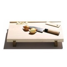 Großes Holz-Schneidebrett mit Saftrille