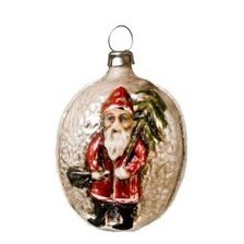 Weihnachtsschmuck Glaskugel WEIHNACHTSMANN