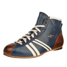 Lederschuh DERBY 808 mittelblau/creme/cognac, Zeha Berlin