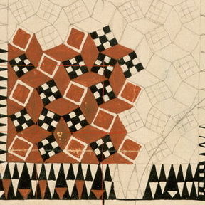 Handknüpfeteppich, Musterentwurf für Backhausen