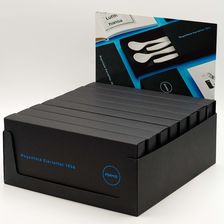 8 Wagenfeld Eierlöffel Geschenkboxen im Display