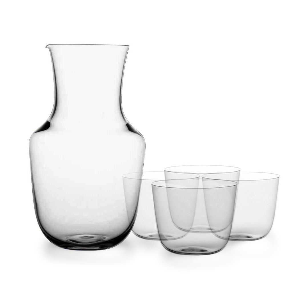 Glasservice aus hauchzartem Musselinglas