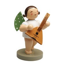 Grünhainichener Engel - Stehender MUSIKANT mit Balalaika