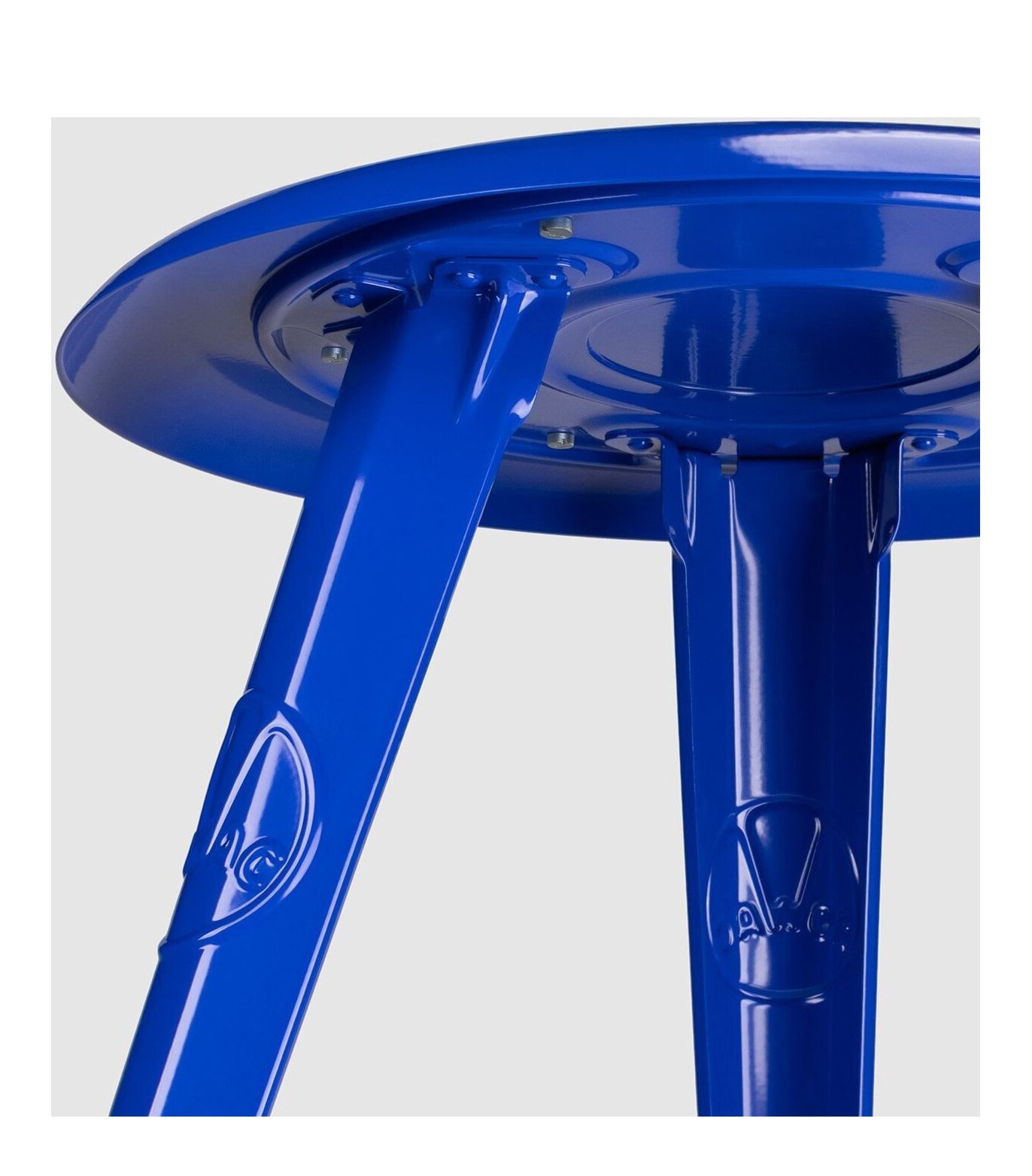 ROWAC Schemel Hocker Steel Blueprint Blau