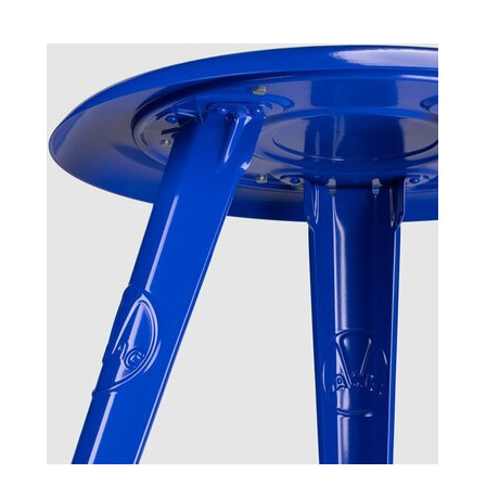 ROWAC Schemel Hocker Steel Blueprint Blau