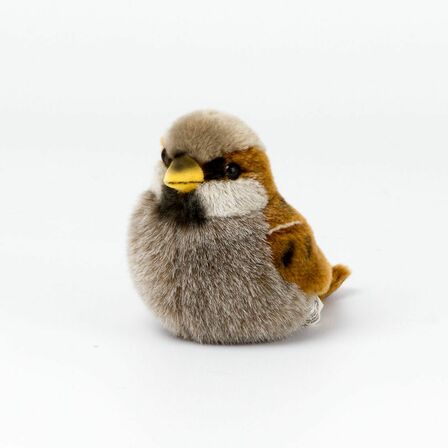 kleine Spatz aus Plüsch von Kösen von links 