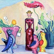 Blütenträume Kunst Doppelkarte 