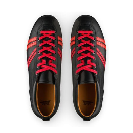 Liga Ledersneaker Kalbsleder schwarz / koralle / rot Produktnummer: 855.01123