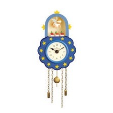 Wanduhr, blau, Individualisierung vorne und hinten