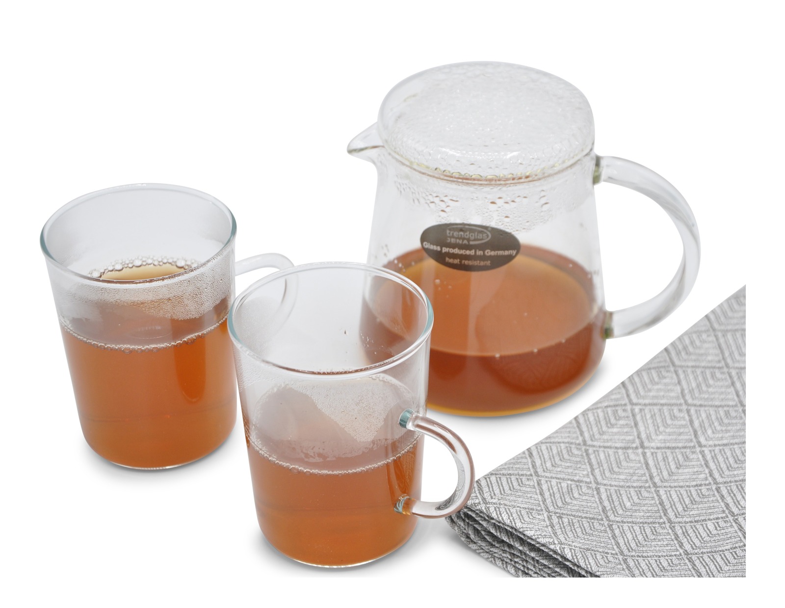 Teekanne FOR TWO mit Teegläsern