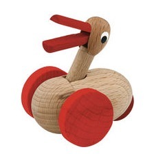 Wackelente aus Holz 