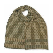 Jacquard Schal - 50% Seide & 50% feine Merinowolle